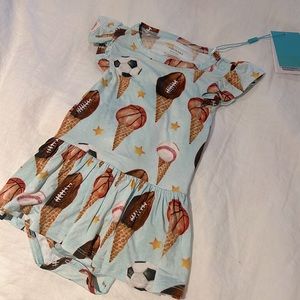 Posh Peanut Sports Onesie Dress
